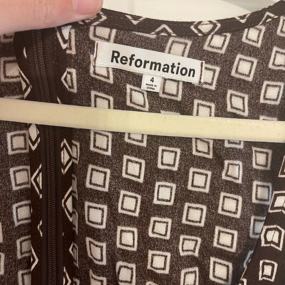 Reformation Noha brown mini dress - Picture 6 of 6
